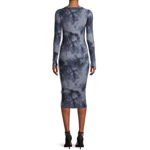 Eye Candy Cage Neck with Stripes Long Sleeve Midi Dress Size 3X - Picture 3 of 12